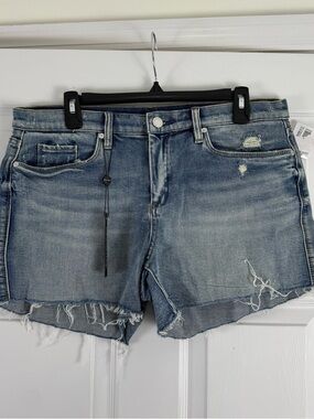 NEW Blank NYC Vintage Light Blue Distressed Jean Cutoff Shorts 31